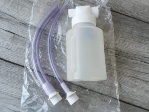 Spare Canister with Catheters for Manual Suction Unit